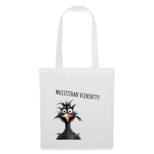 Tygkasse - Muistithan viinin??!!?? - vit