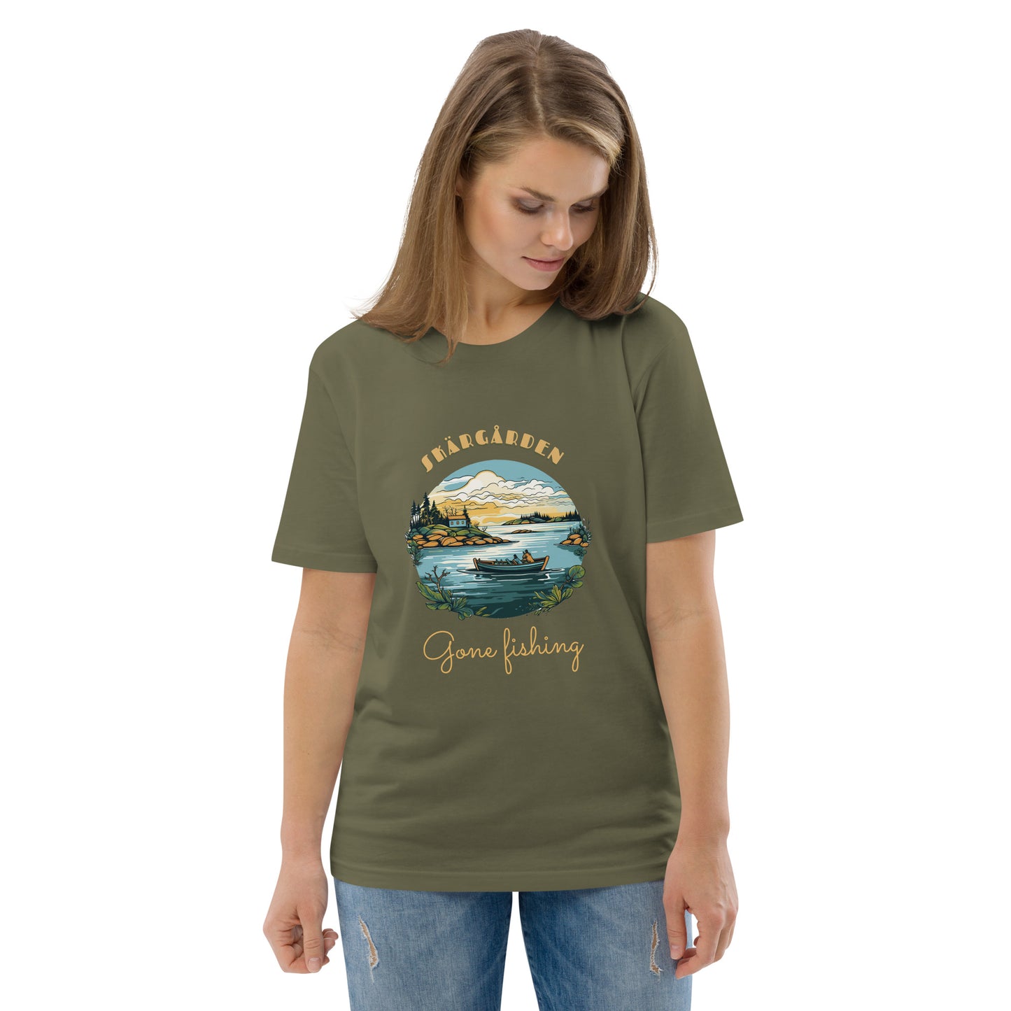Unisex t-shirt - Skärgården Gone fishing