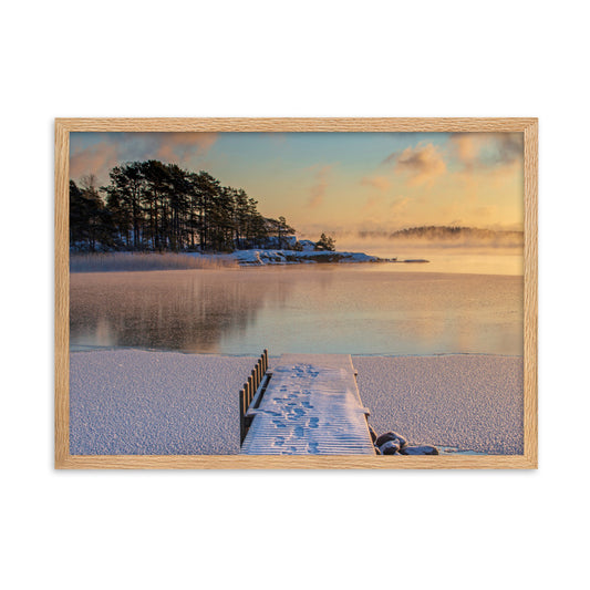 Taulu - Talvinen laiturinnokka (Antti Terävä)