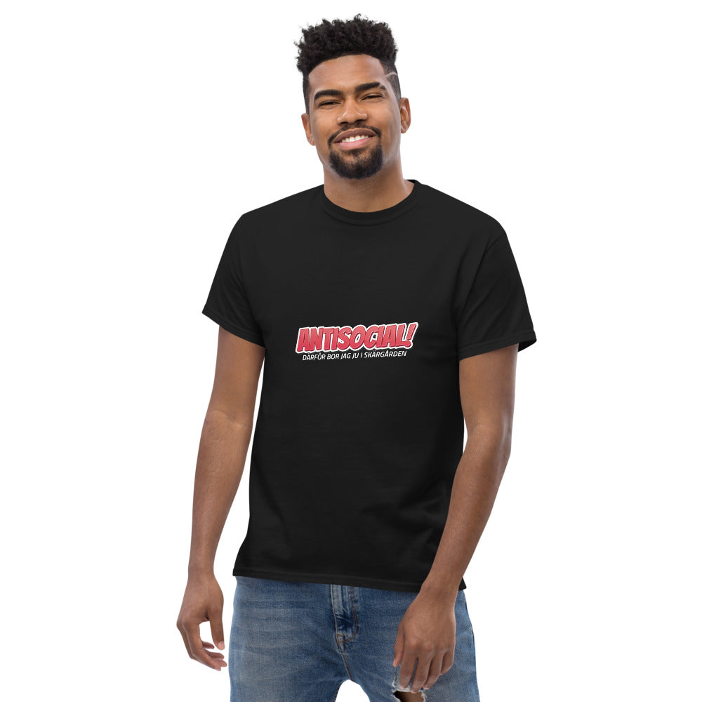 T-Shirt herr - Antisocial i skärin