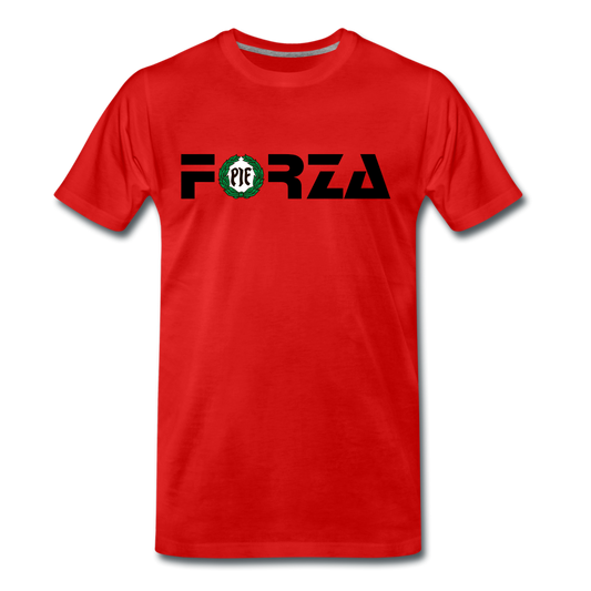 T-shirt (Herr) - PIF FORZA - red