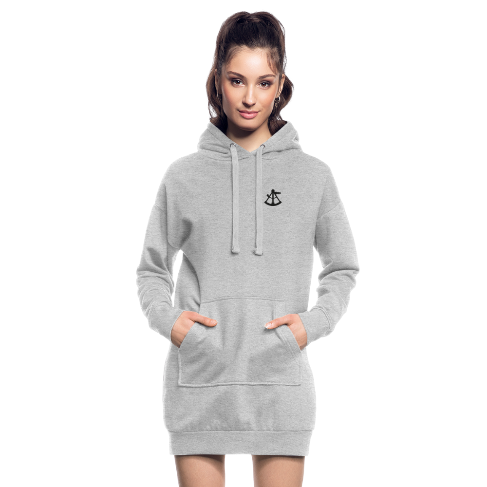 Hoodie Dress - Sextant - gråmelerad