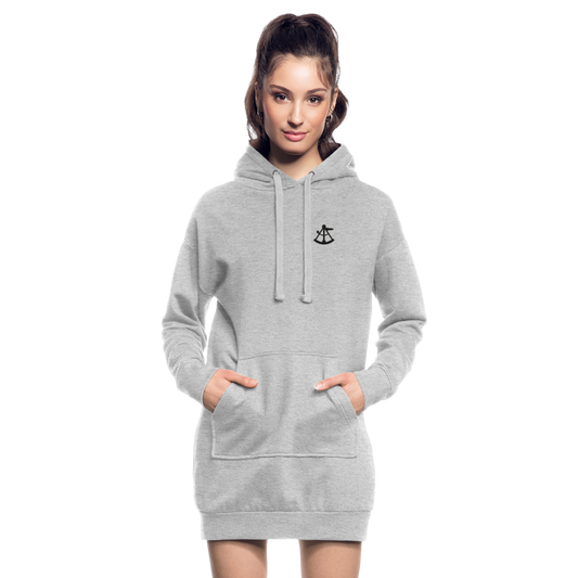 Hoodie Dress - Sextant - gråmelerad