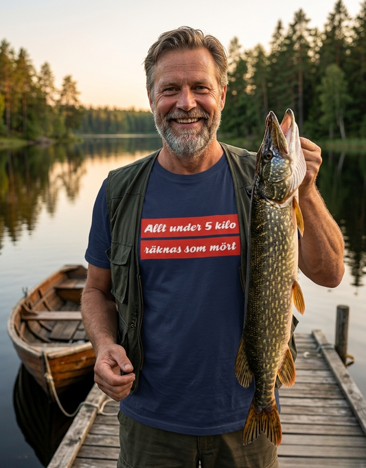 T-shirt Unisex - Allt under 5 kilo räknas som mört