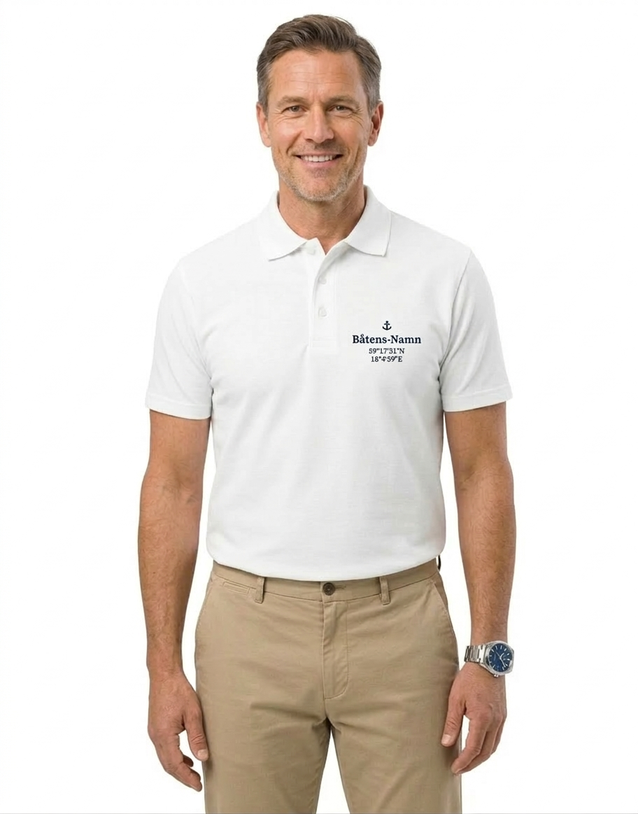 Signature - Premium Pique Polo - Vit