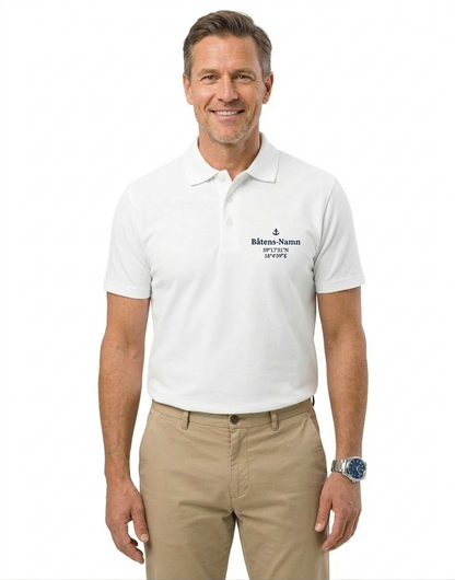 Signature - Premium Pique Polo - Vit