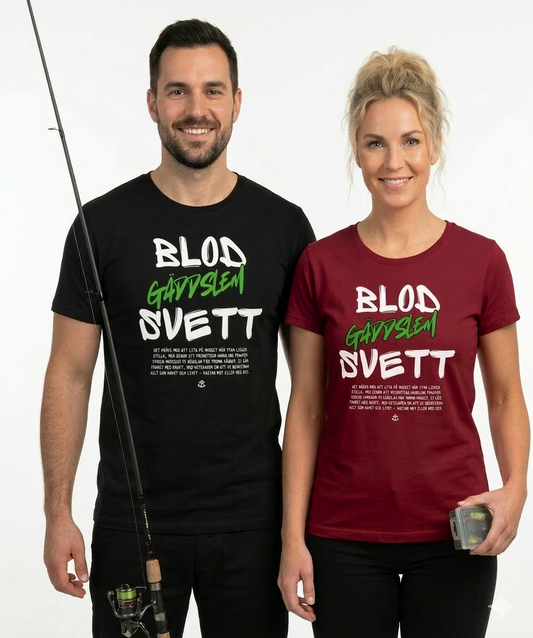 T-shirt Unisex - Blod, Svett och Gäddslem