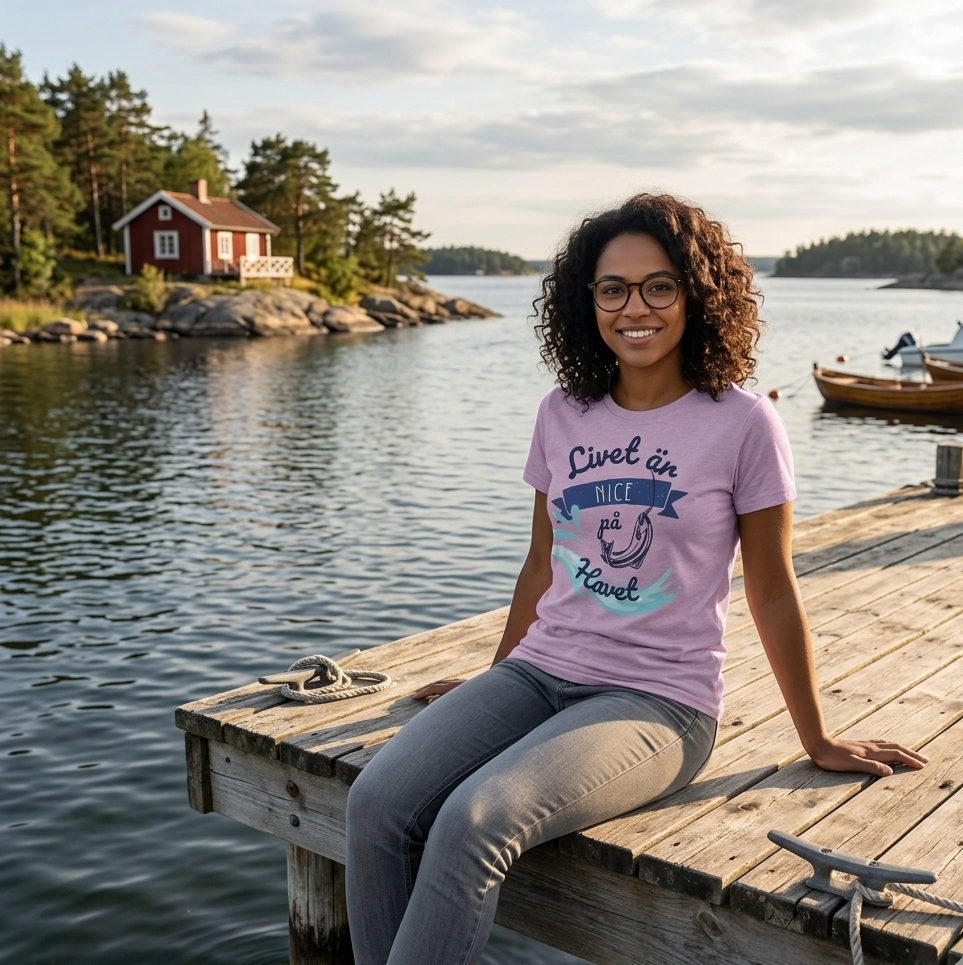 T-shirt Unisex - Livet är nice på havet
