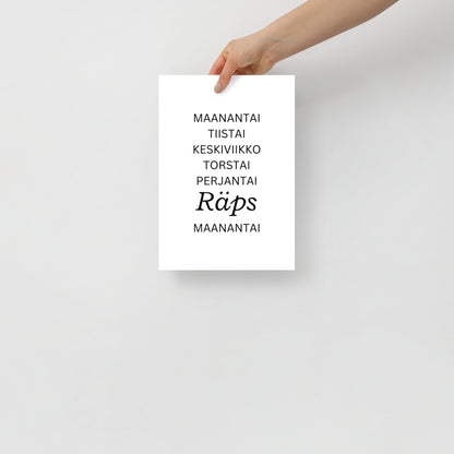 Juliste - Arkipäivät RÄPS