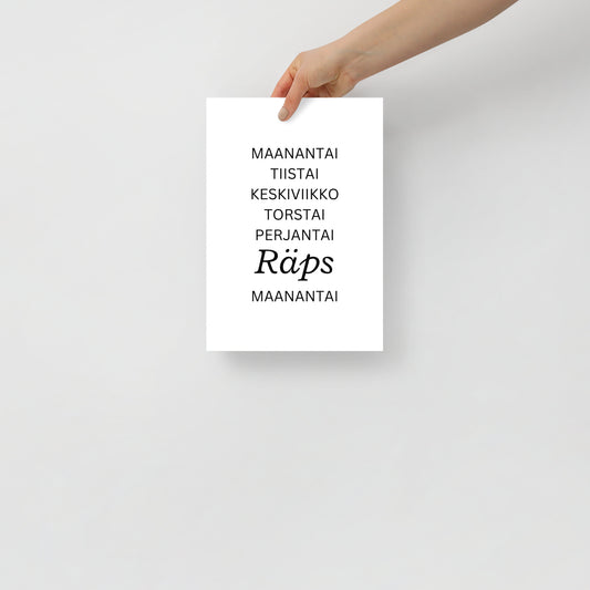 Poster - Arkipäivät RÄPS