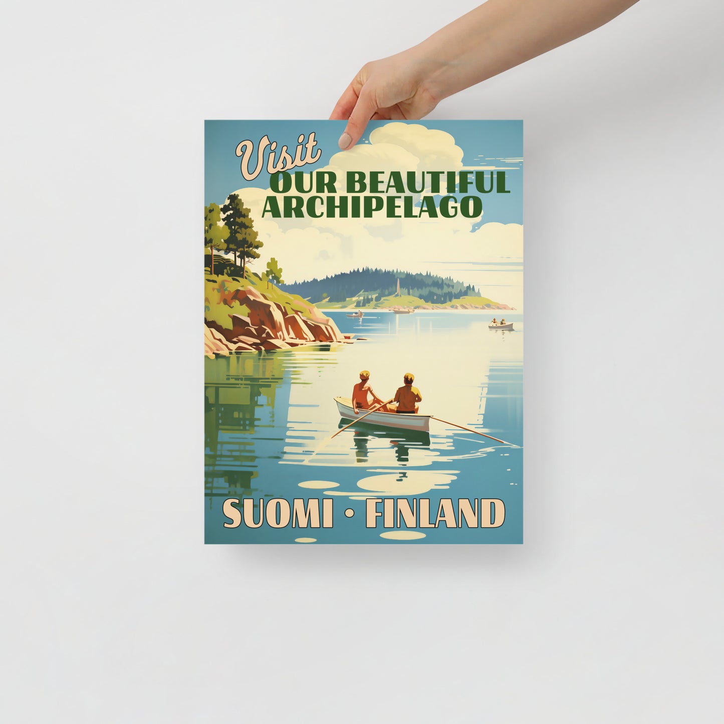 Juliste - Vintage Suomi Finland Archipelago Soudellen