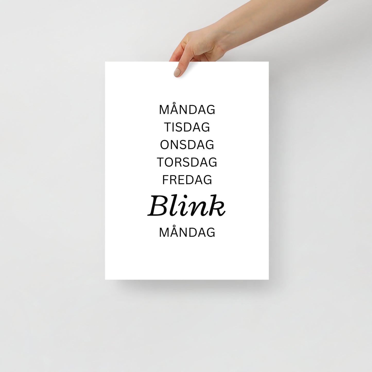 Poster - Vardagar BLINK