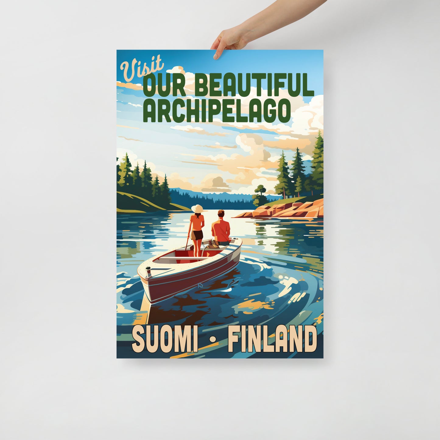 Poster - Vintage Suomi Finland Archipelago