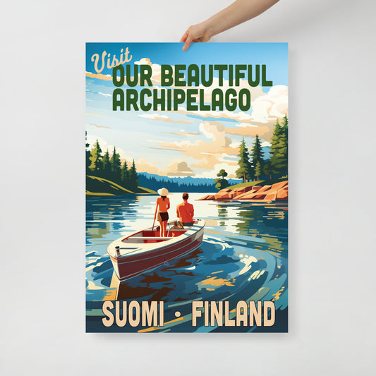 Poster - Vintage Suomi Finland Archipelago