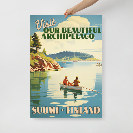 Juliste - Vintage Suomi Finland Archipelago Soudellen