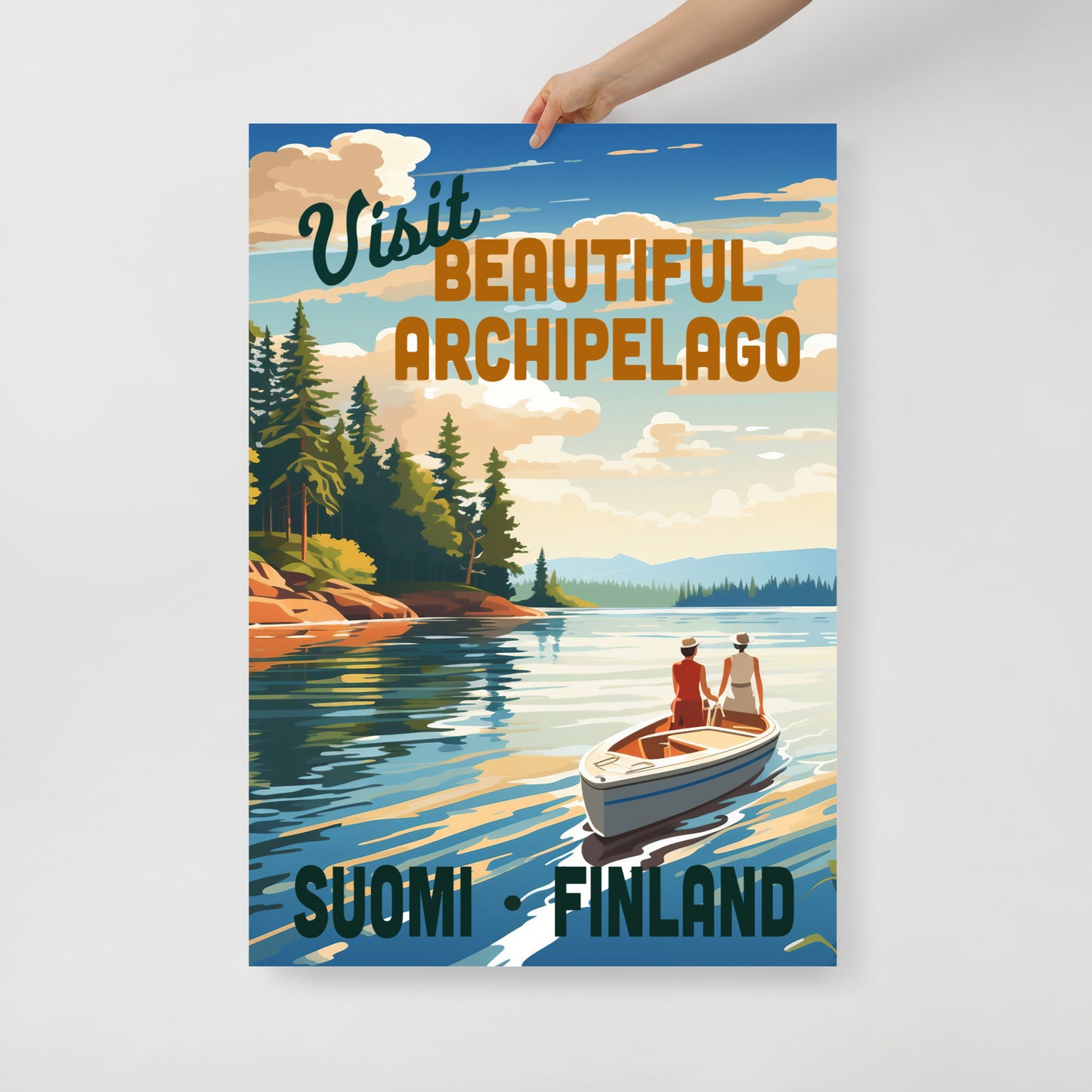 Poster - Vintage Suomi Finland Archipelago Glid