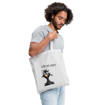 Tygkasse - Glöm inte vinet!! - vit