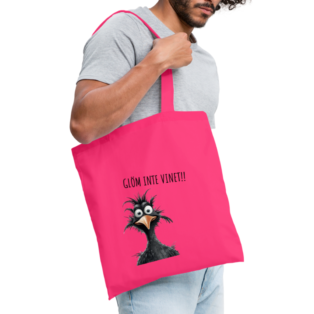 Tygkasse - Glöm inte vinet!! - azalea