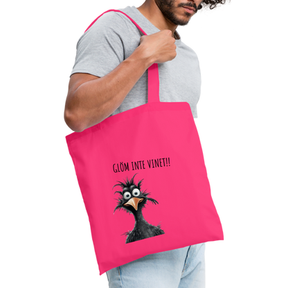 Tygkasse - Glöm inte vinet!! - azalea