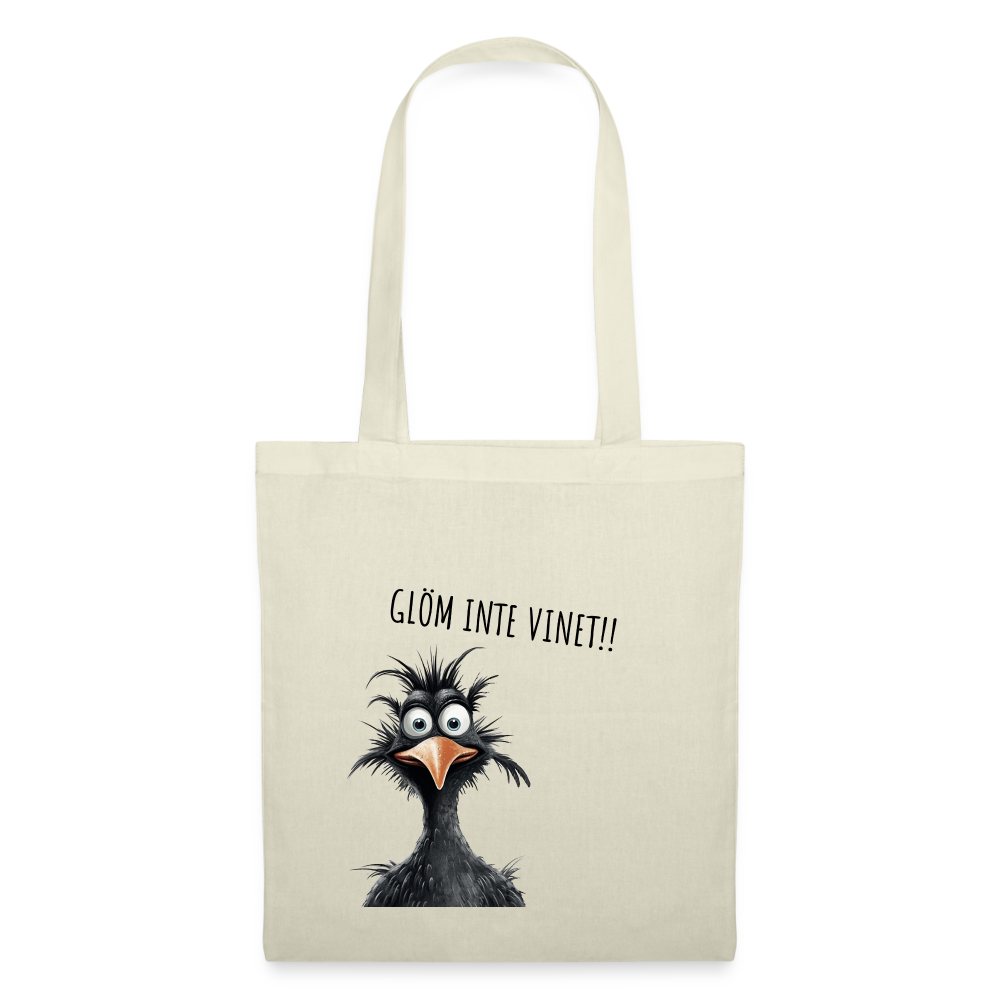 Tygkasse - Glöm inte vinet!! - natur