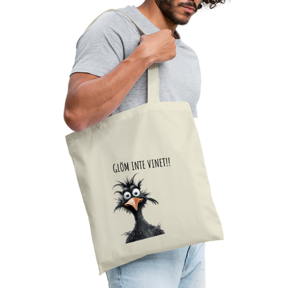 Tygkasse - Glöm inte vinet!! - natur