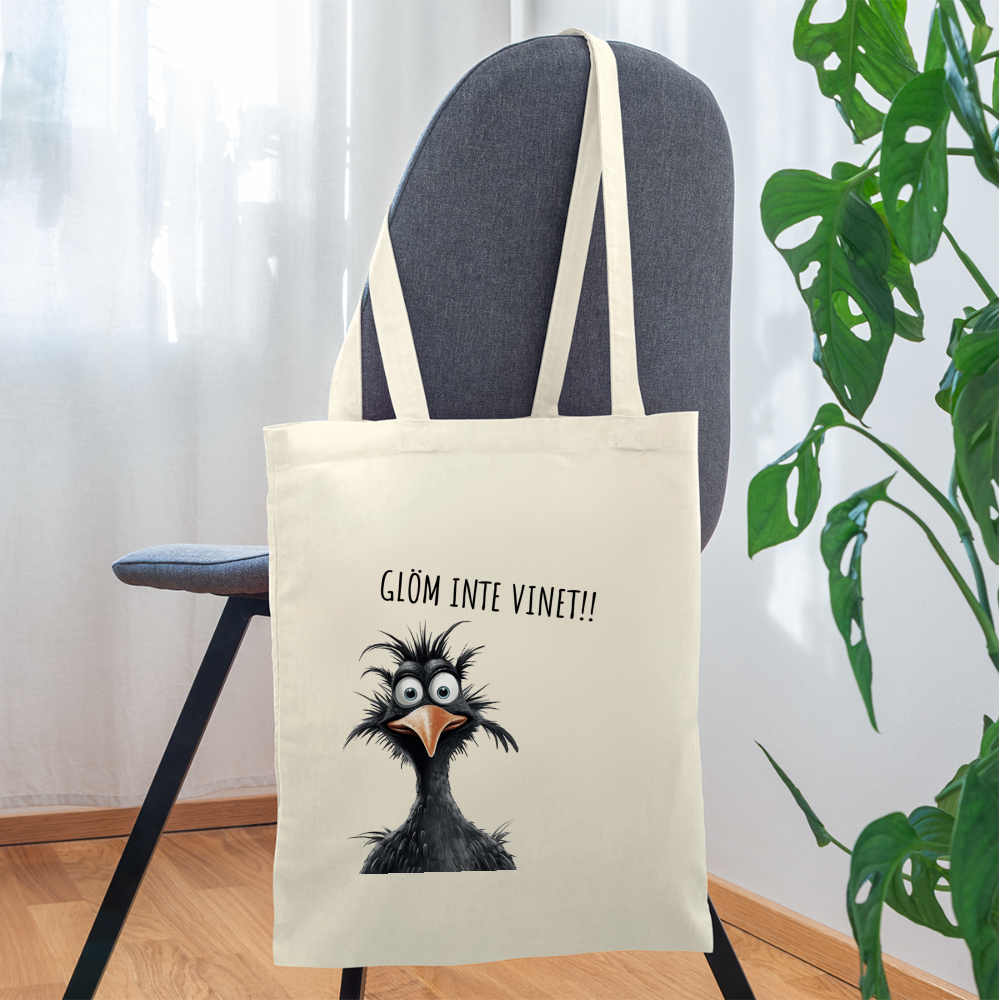 Tygkasse - Glöm inte vinet!! - natur