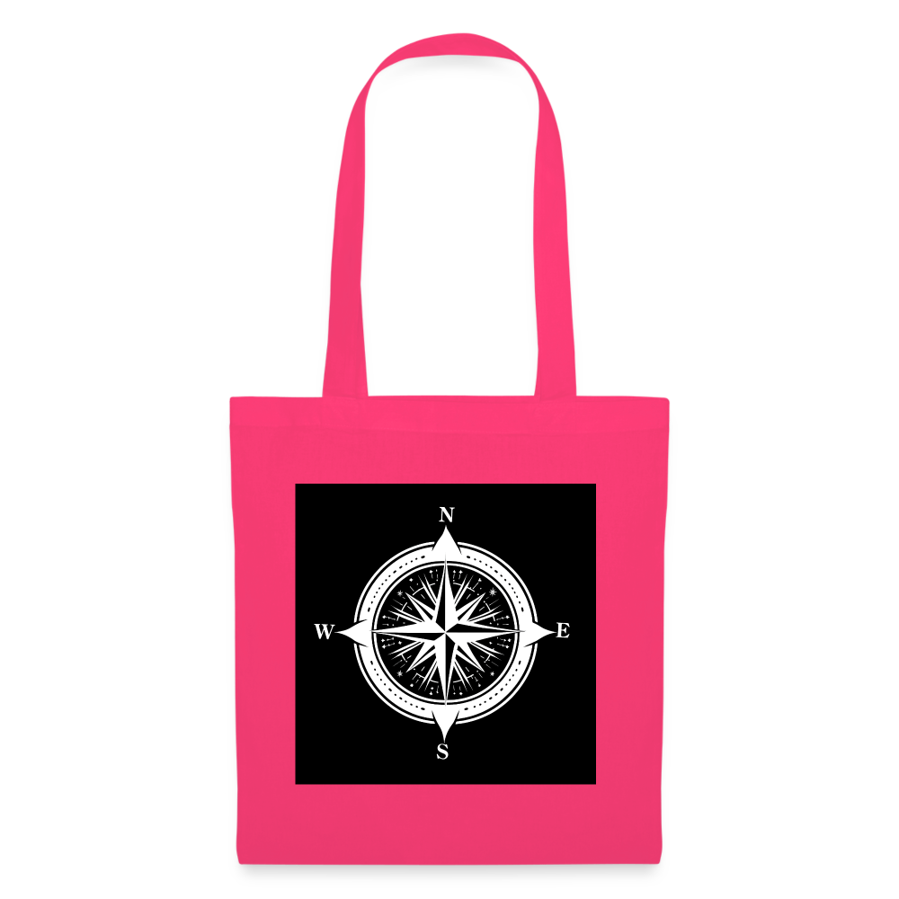 Tygkasse - Kompass B&W - azalea