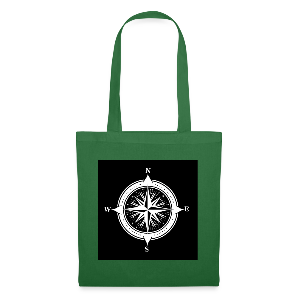 Tygkasse - Kompass B&W - gran