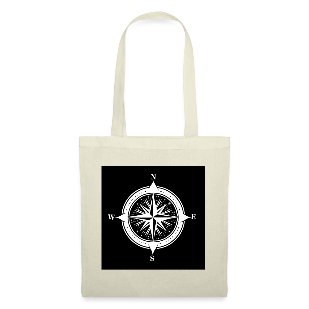Tygkasse - Kompass B&W - natur