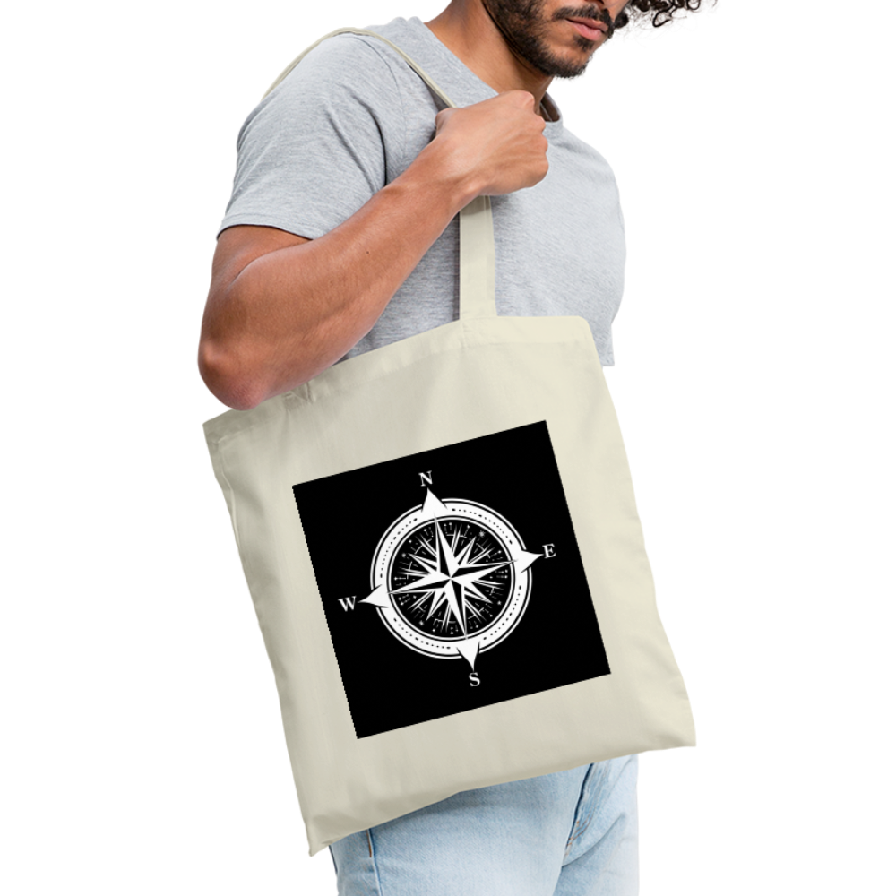 Tygkasse - Kompass B&W - natur