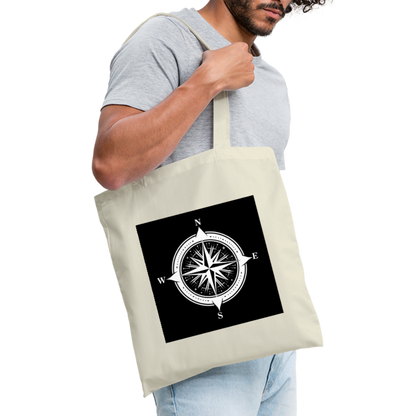 Tygkasse - Kompass B&W - natur