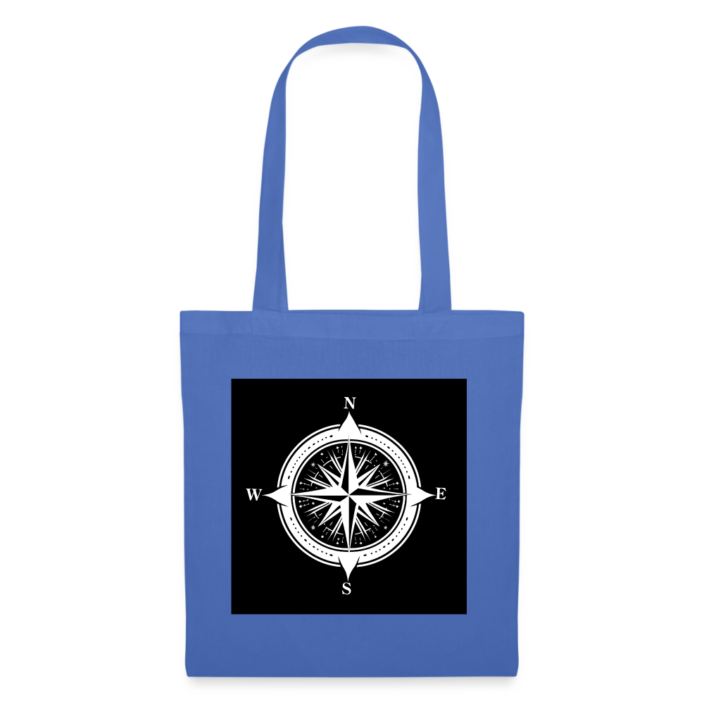 Tygkasse - Kompass B&W - ljusblå