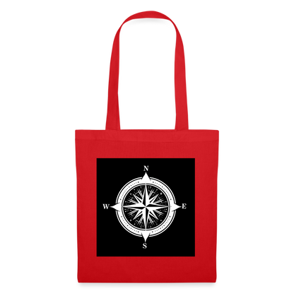 Tygkasse - Kompass B&W - röd