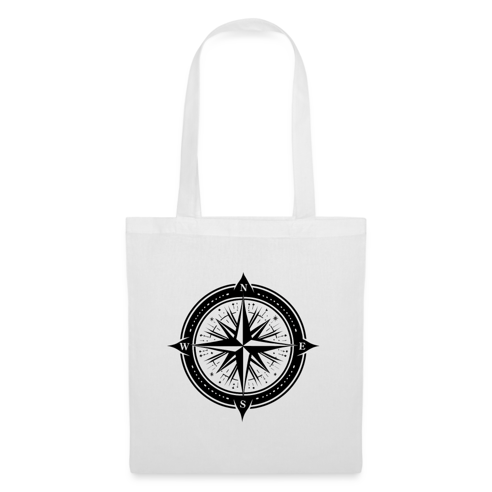 Tygkasse - Kompass - vit