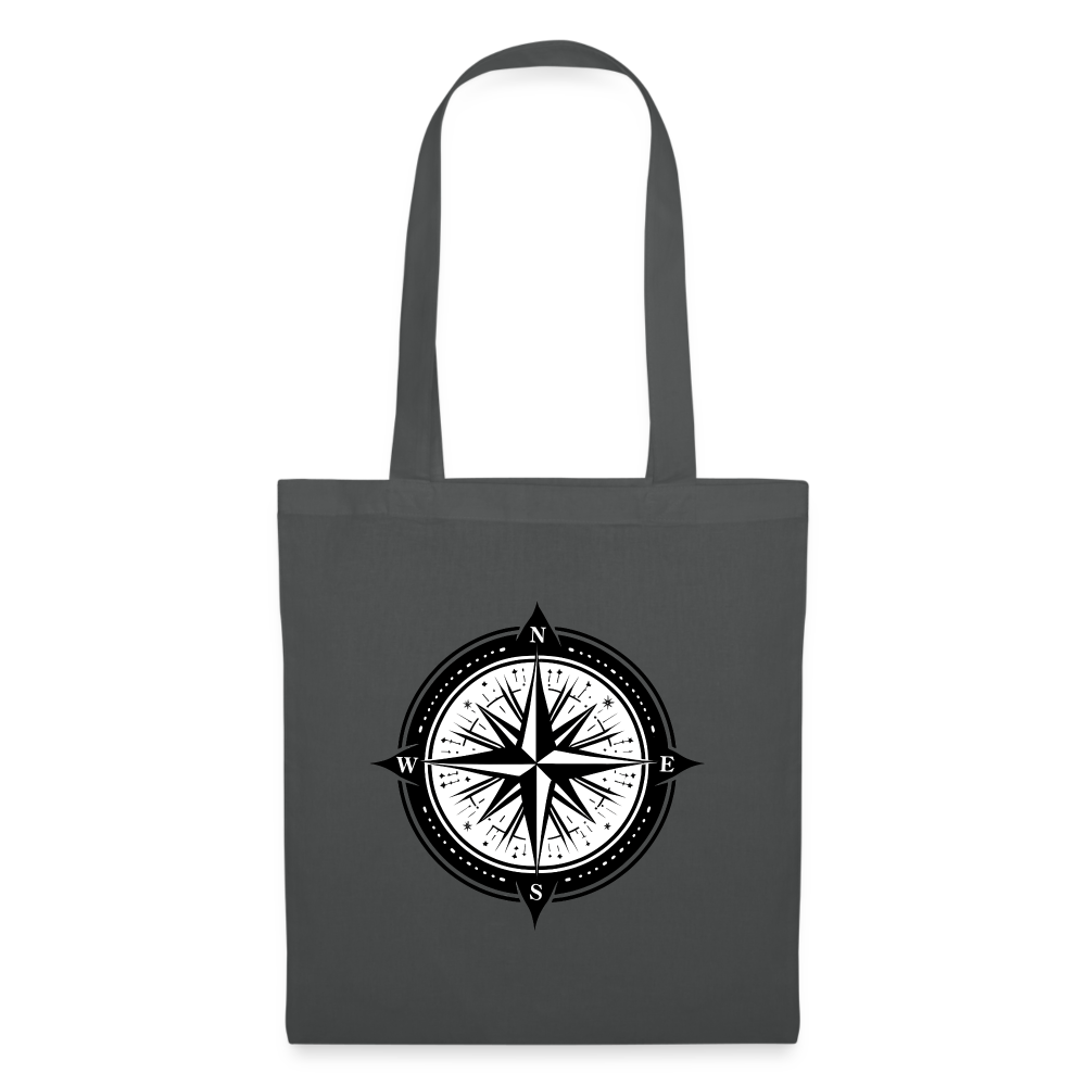 Tygkasse - Kompass - grafitgrå