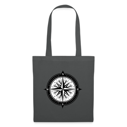 Tygkasse - Kompass - grafitgrå