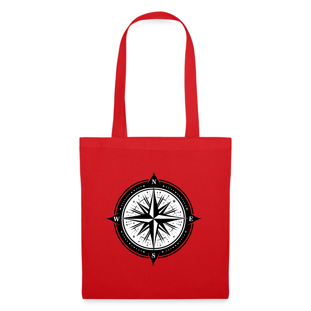 Tygkasse - Kompass - röd