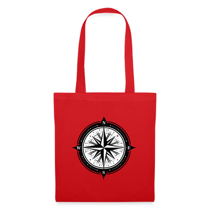 Tygkasse - Kompass - röd
