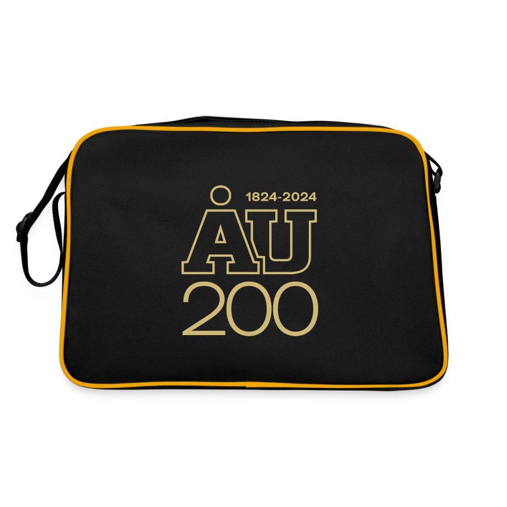ÅU 200 - Retro Axelväska - svart/guld