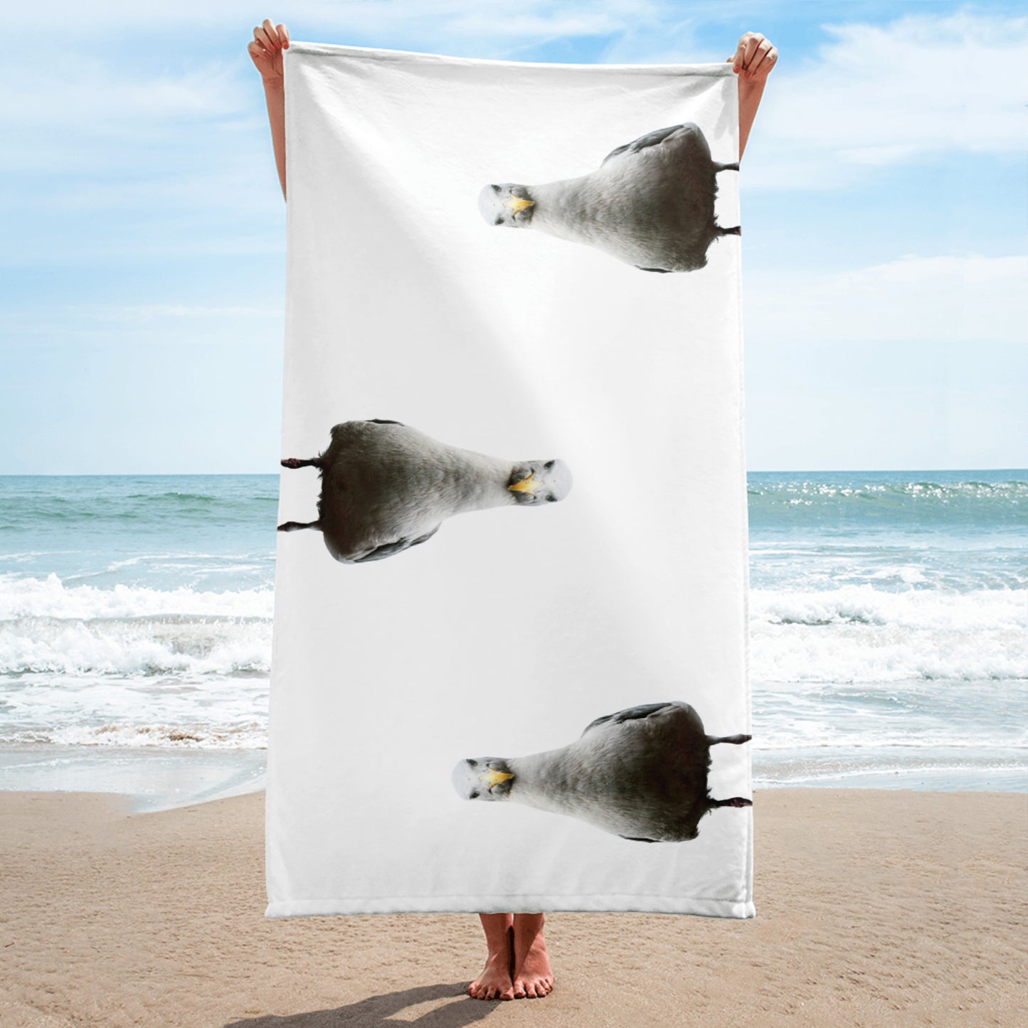 Handduk vit - Måsens blick