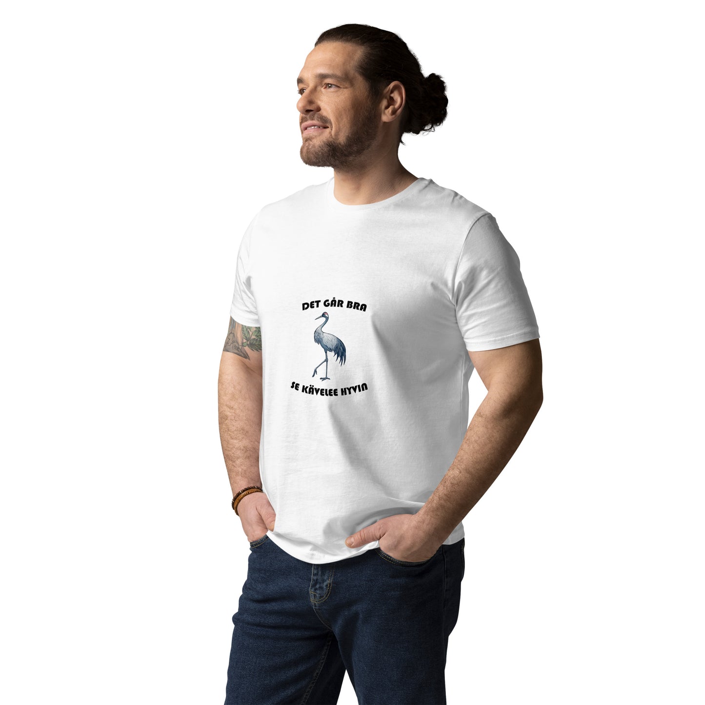 T-Shirt Unisex Organic - Det går bra / Se kävelee hyvin