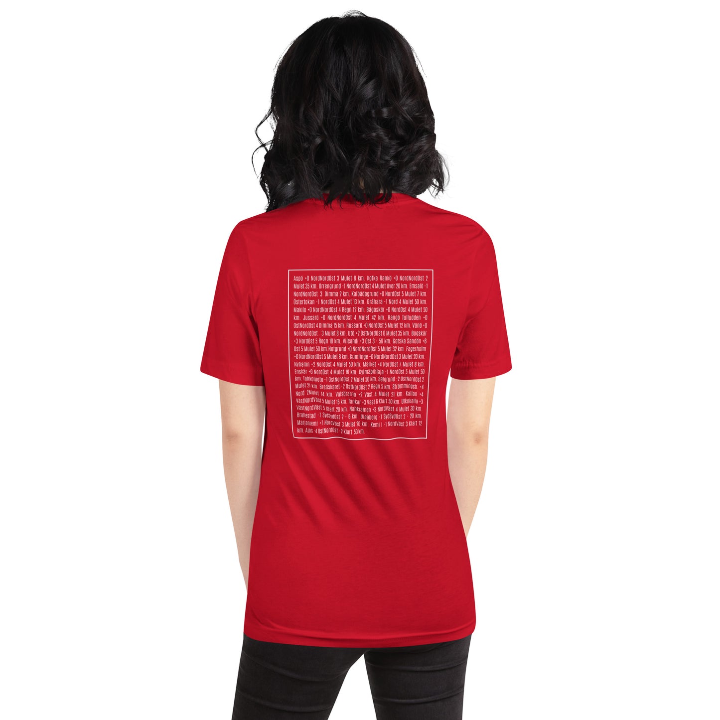 T-shirt Unisex - Långa sjörapporten - Vädret på Kuststationerna