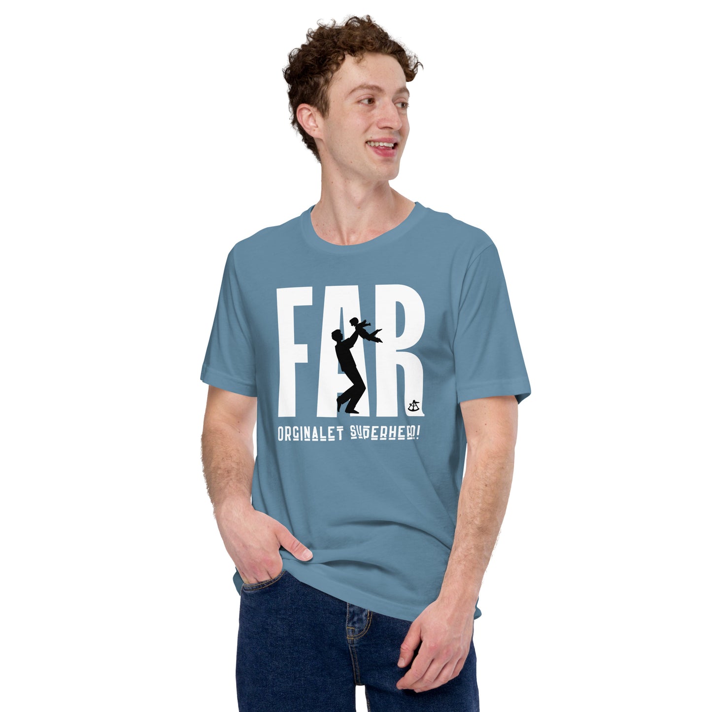 Miesten T-paita - Isä, alkuperäinen, supersankari