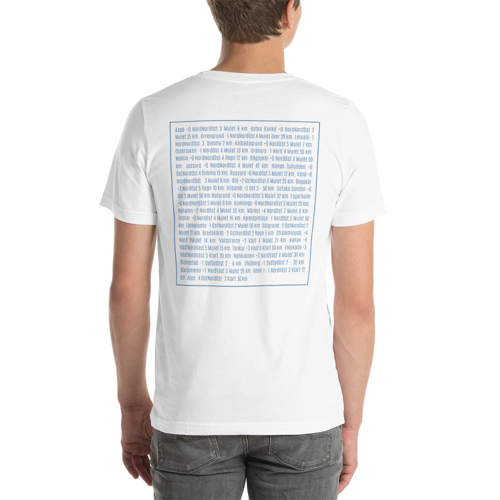 T-shirt Unisex - Långa sjörapporten - Vädret på Kuststationerna
