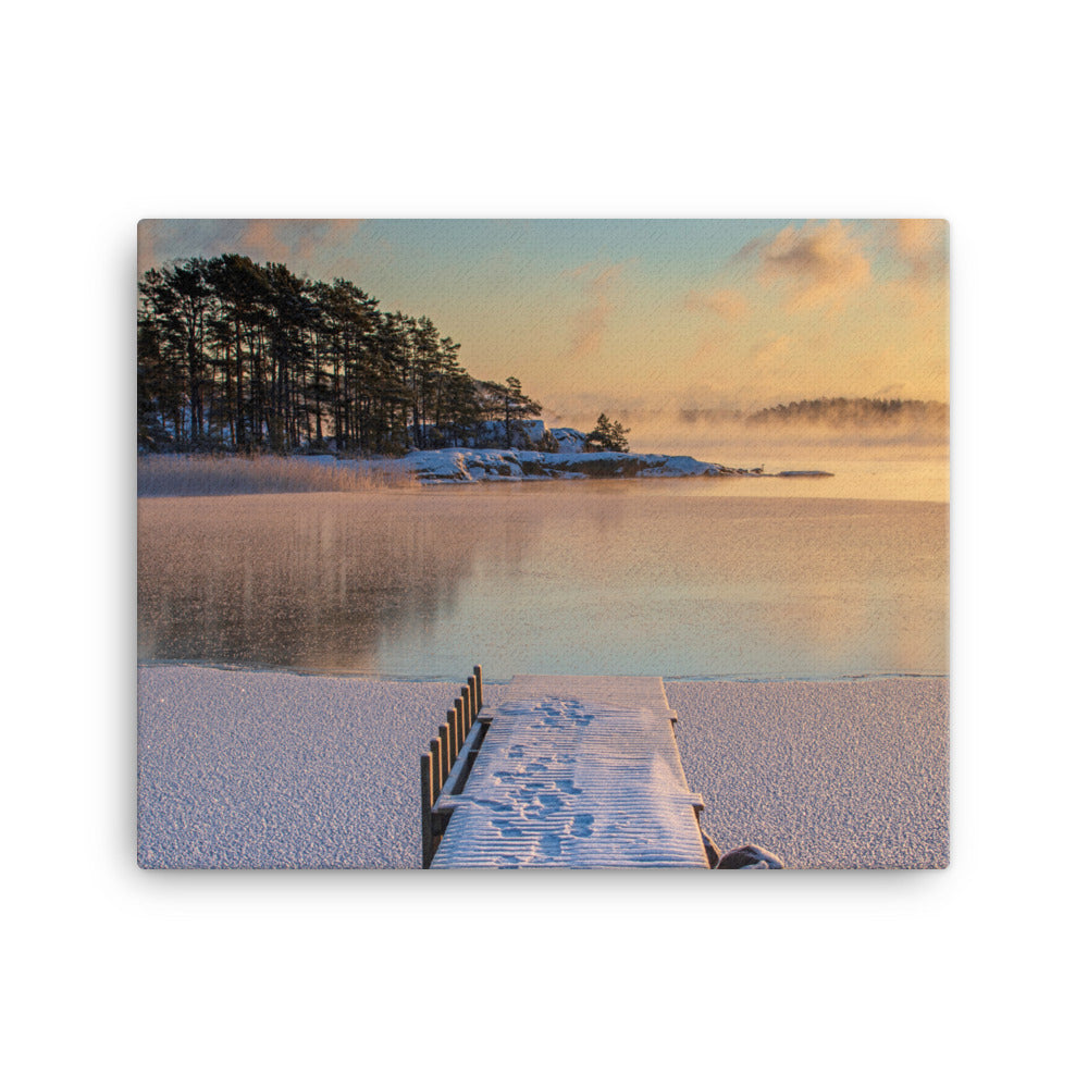 Canvas - Laituri talvipakkasessa (Antti Terävä)