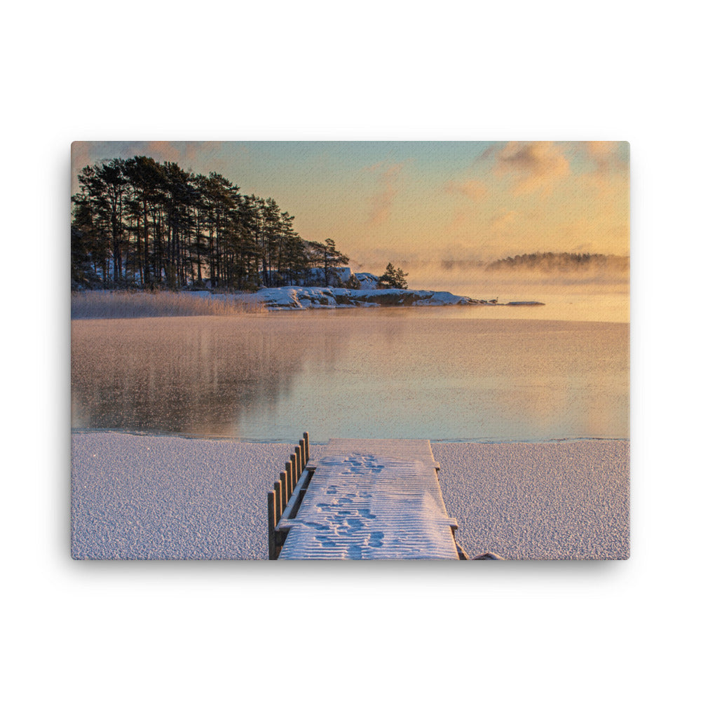 Canvas - Laituri talvipakkasessa (Antti Terävä)