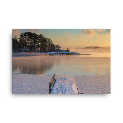 Canvas - Laituri talvipakkasessa (Antti Terävä)