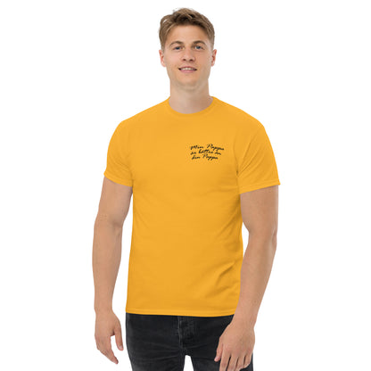 T-Shirt Herr - Min Pappa är bättre än din Pappa - Kolla ryggen på T-skjortan