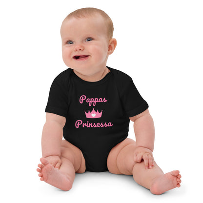 Organic cotton baby bodysuit - Pappas Prinsessa