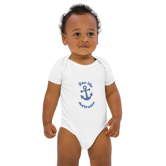 Organic cotton baby bodysuit - Den Lille Matrosen
